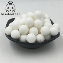 100pc Silicone Baby Teething Teether Beads 12mm Safe Food Care Chew Round Silicone Beads Necklace