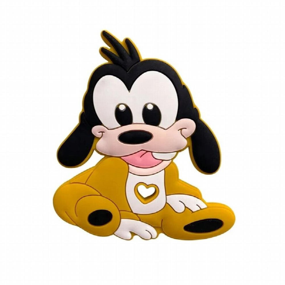 1pcs silicone teether cartoon goofy animal rodent teething necklace food baby chewing toy baby teether