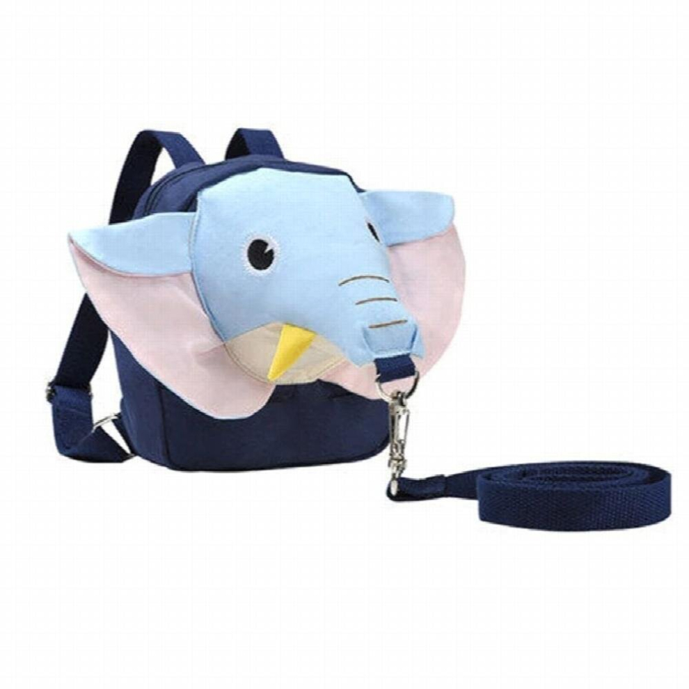 Baby Safety Anti-lost Backpack Harnesses Cartoon Elephant Doll Bag With Learn to Walking Leashes Infants Kindergarten Schoolbag