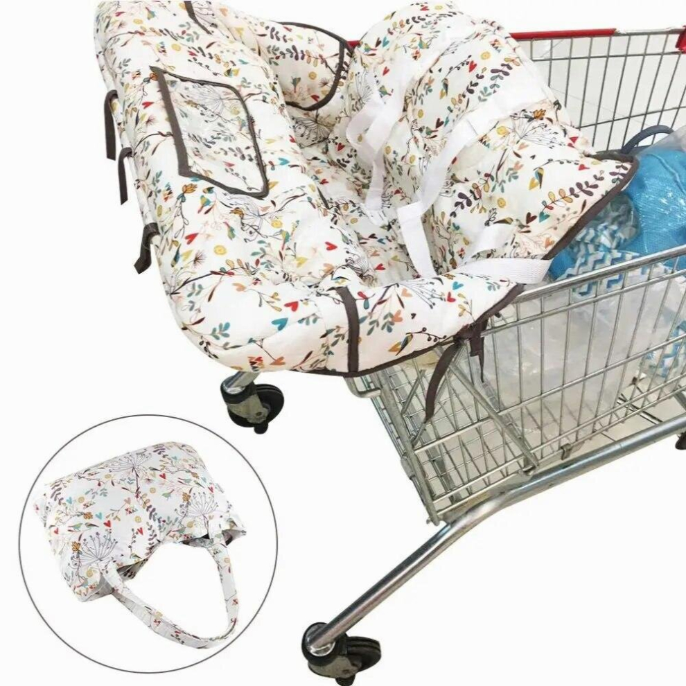 Baby Children Portable Shopping Cart Seat Cushion Cover Pad Baby Shopping Push Cart Protection Cover Safety Seats For Kids
