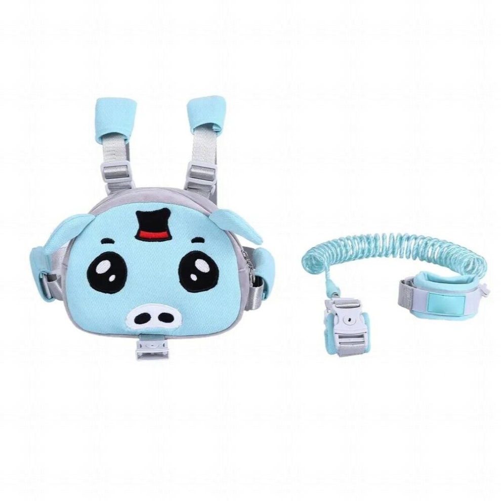 3 In 1 Anti Lost Locking Wrist Anti-Lost Leash Piggy Backpack Wrist 1.5m Link Walking Safety Backpacks For Girls Boys