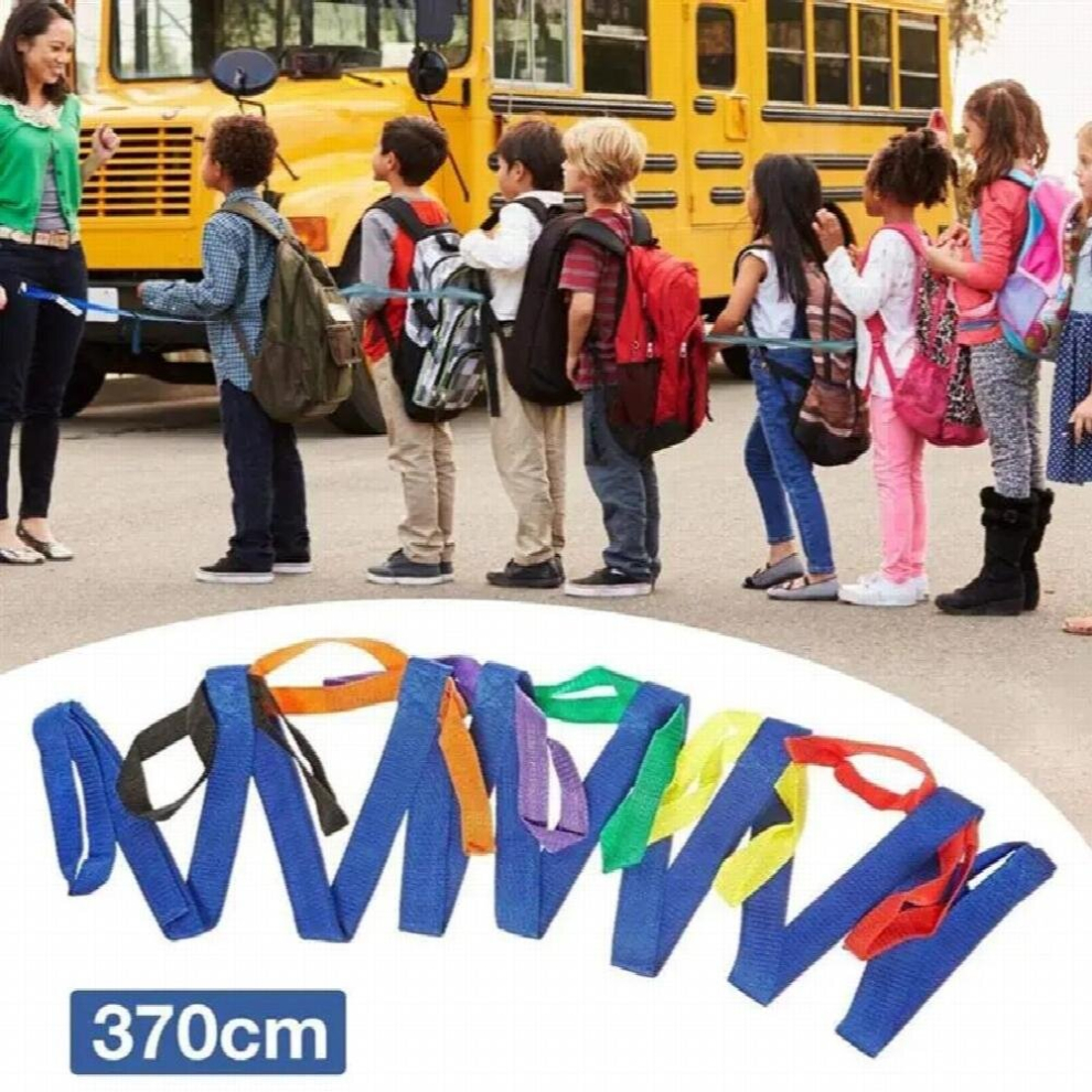 Kids Walking Rope Durable Nylon Children Safety Rein with Colorful Handles for Daycare Schools and Teachers