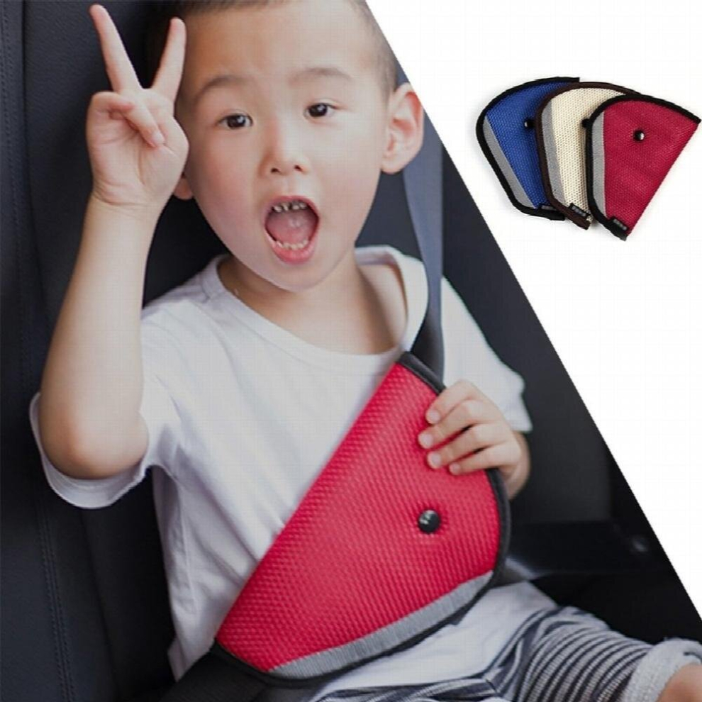 Car Protective Cover for Child Car Seat Belt Holder Child Regulator Mesh Triangle Safety Restraint Belt Protector