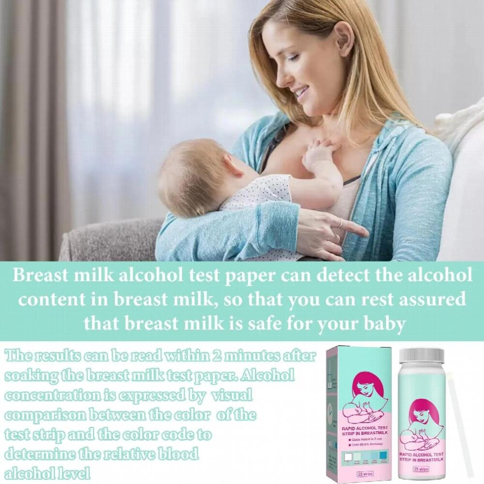 Breastmilk Alcohol Test Strips | Alcohol Test in Breast Milk Test Strips | Milk Screening Strips, Qu