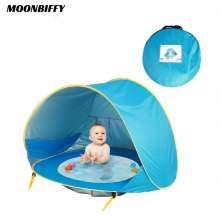 Baby Beach Tent Portable Waterproof Build Sun Awning UV-protecting Tents Kids Outdoor Traveling Sunshade Play House Toys Camping