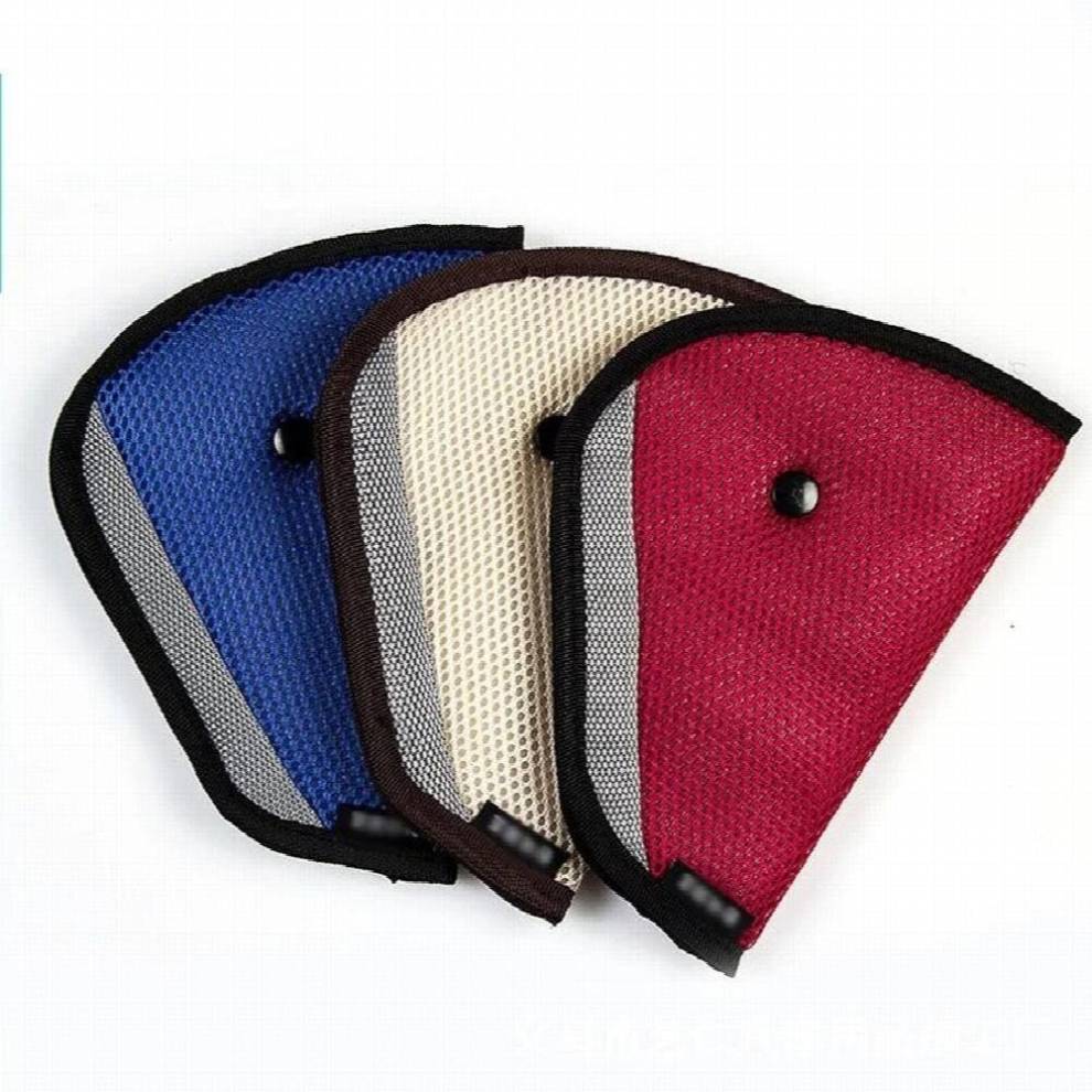 Car Protective Cover for Child Car Seat Belt Holder Child Regulator Mesh Triangle Safety Restraint Belt Protector