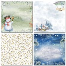Decorative Craft Paper Winter Christmas Theme Scrapbook Paper