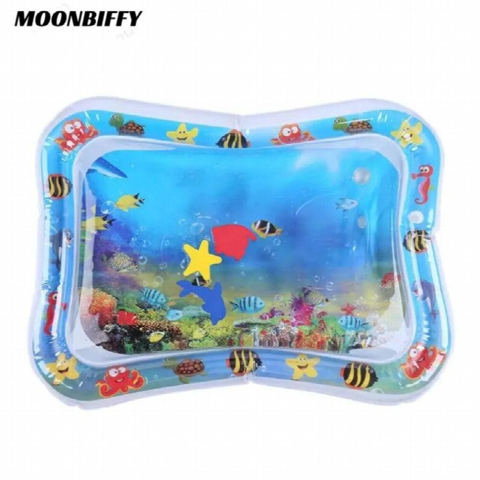Sea Animal Print Baby Water Play Mat Inflatable Toys Kids Thicken PVC Playmat Toddler Activity Play Center Water Mat for Babies