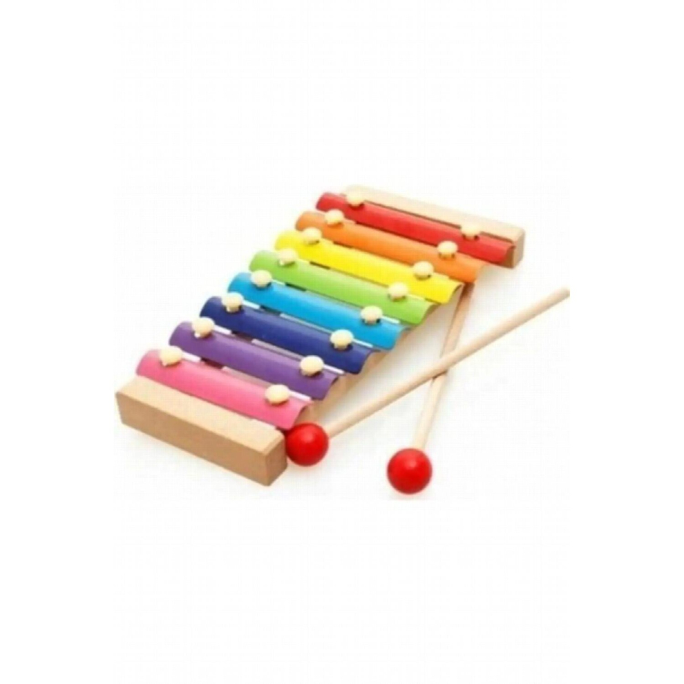 Educational Wooden Xylophone 8 Note 8 Tone Buzzer The Cellophane Toy Child development
