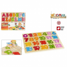 Set 2 Puzzle Wood Numbers and letters learning-Regalos baby and infants activities, teaching, Games application