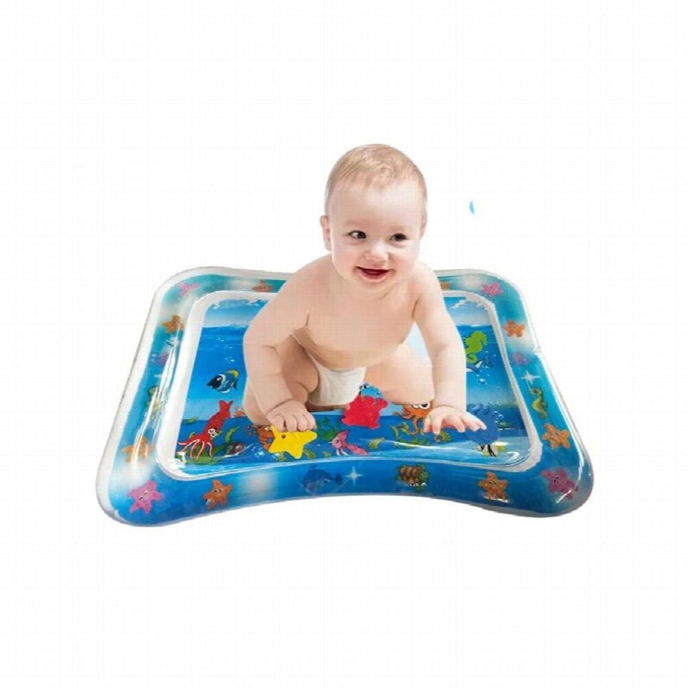 Sea Animal Mermaid Print Inflatable Summer Pat Pad Crawling Pad Children Entertainment Playing Mat Infant Toy Play Mat