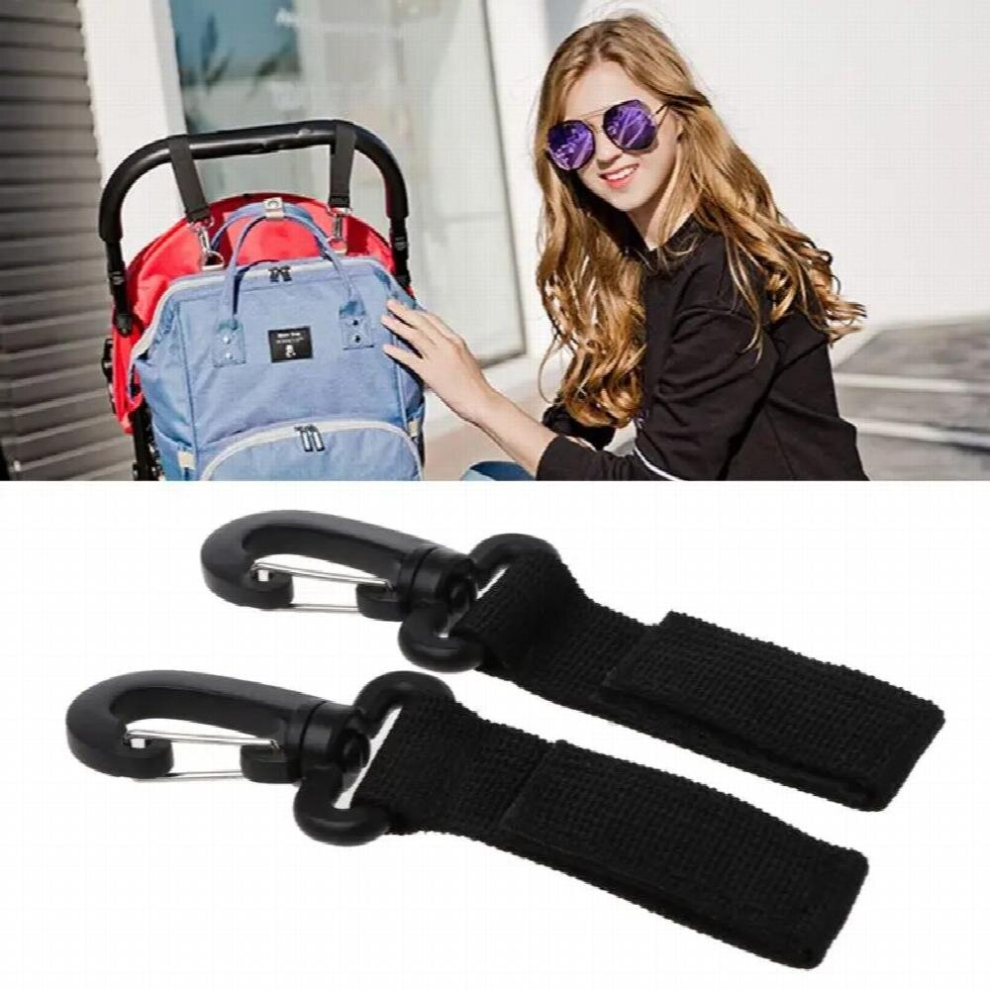 2pcs/Set Stroller Hooks Wheelchair Stroller Pram Carriage Bag Hanger Hook Baby Strollers Shopping Bag Clip Stroller