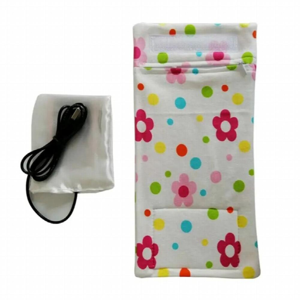 USB Charging Newborn Baby Bottle Warmer Portable Outdoor Infant Milk Feeding Bottle Heated Cover Baby Nursing Bag Drop