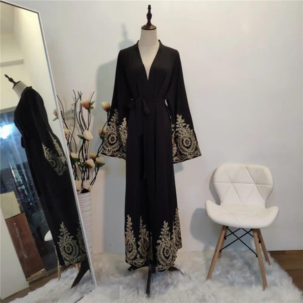Kaftan Dubai Abaya Kimono Cardigan Muslim Hijab Dress Saudi Arabia African Dresses For Women Caftan Robe Islam Clothing-image-OPC-PCQNJCQ-NEW