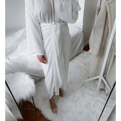 Ramadan Muslim Hijab Slip Dresses Soft Plain Under Abaya Inner Dress