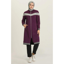 Sports Cap Abaya Pocket Zippered Long Sleeve Unlined Seasonal Winter Women Muslim Hijab Turkey Istanbul Islam?c