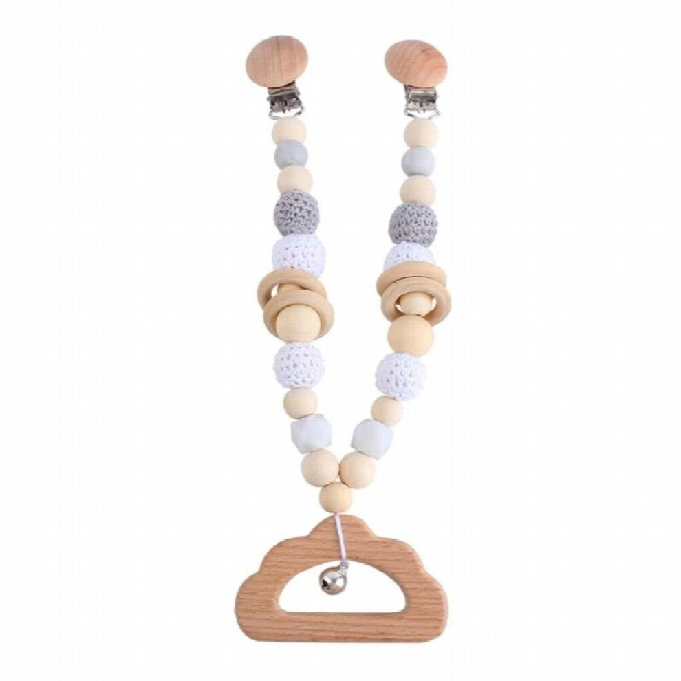 Baby Teether Pendant Pram Clip Hanging Toy Pacifier Chain Stroller Mobile Rattle