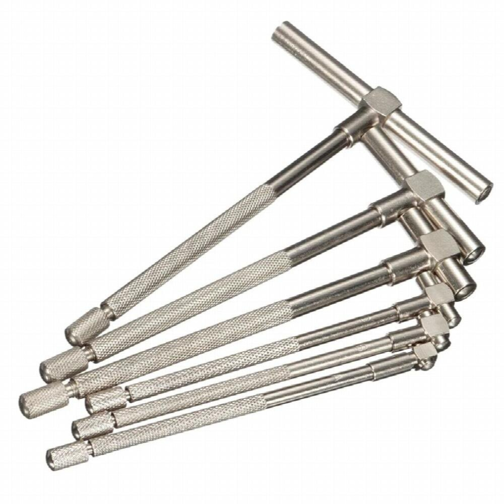 6Pcs Set Telescopic Gauge Set Micrometer Measurement Bore Engineers Kit 8-150Mm 885671214679
