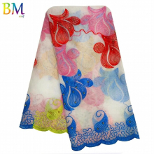 African Womens Embroidered Gauze Scarf Hijabs Large Size 200*100cm Dubai Wrap Scarf Muslim Turban BX106