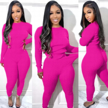 Fitness Women 2 Piece Set Long Sleeve Mock Neck Sweater High Waist Skinny Pencil Pants Matching Set Autumn Tracksuits