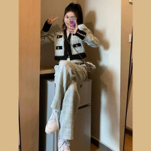Loribindwood Single Suit Pants Suit Women Spring and Autumn Ladies Temperament Light High Sense of Two Pieces