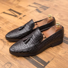 (Black-11) Men Casual Leather Shoes Moccasin Oxfords Driving Shoes Men Loafers Moccasins Dress Shoes For Men