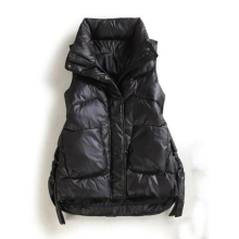 Women European Down Cotton Vest Waistcoat Autumn Winter Cotton Women Outwear Casual Waistcoat Autumn Coat Slim Coat