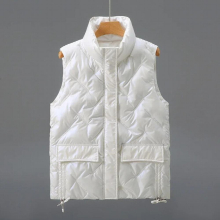 Winter Vest For Women Stand Collar Sleeveless Short Women Jacket Waistcoat Female Autumn Women Clothing