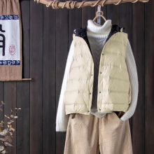 NewBang Womens Double-sided Warm Sleeveless With Hooded No Sewing Vest Women Duck Down Vests Female Reversible Waistcoat