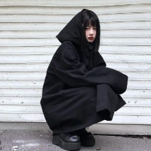 Deeptown Harajuku Women Jackets Oversized Gothic Japanese Style Streetwear Vintage Goth Female Windbreaker Outwear Loose