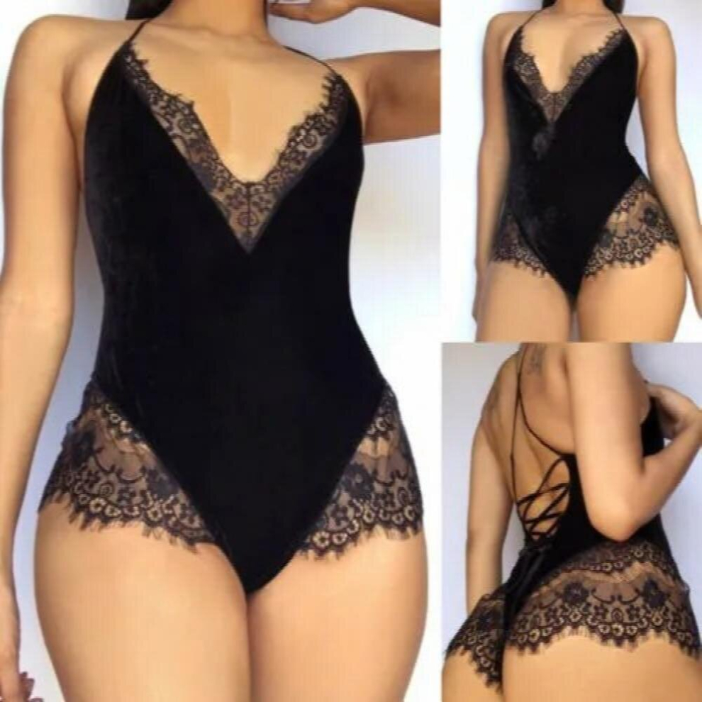 Women Sexy Lingerie Lace Catsuit Female Underwear Bodysuit Nightwear Body Sexy Erotic