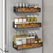 Industrial 3PCS Wall Mount Spice Rack Organizer