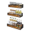 Living And Home Industrial 3PCS Wall Mount Spice Rack Organizer 2