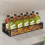 Living And Home Industrial 3PCS Wall Mount Spice Rack Organizer 6
