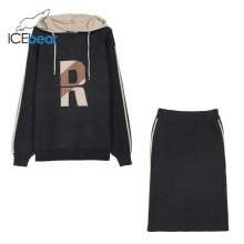 2 pieces set women knitted tracksuit pullover sweater set knitted outwear autumn womens clothing NB-2316