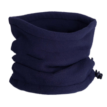 (Navy Blue) Unisex Winter Outdoor Solid Color Soft Thick Fleece Neck Warmer Gaiter Cover Hat