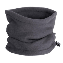(Dark Gray) Unisex Winter Outdoor Solid Color Soft Thick Fleece Neck Warmer Gaiter Cover Hat
