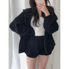 Women Tracksuit Spring Two Piece Sets Casual Long Sleeve Hoodies Zipper Sweatshirt Shorts Pant Suit Female Outfits
