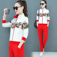 Spring Autumn Women Tracksuit Suit Ladies Casual Long Sleeve Two Piece Of Set Female Zipper Slim Sweatsuit Women Pants Set W04