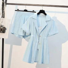 Summer Suit Jacket Suspender shorts Three-piece Womens Casual Blazers office Set Clothes Suits