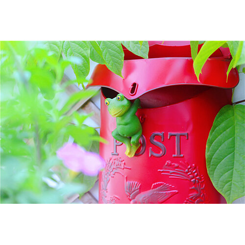 (Blue) Vintage Wall Mounted Post Boxes for Garden Outdoor 1