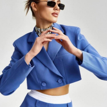 Sweet Sexy Long Sleeve Women's Blazer A-line Skirt Suit Splicing Girls Streetwear Autumn Solid Blazer Dress
