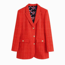 Women Two-Piece Set TurnDown Collar Long Sleeve Single Breasted Suit Coat Female Vintage Skirt Office Lady Slim Set