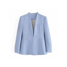 Womens Office Suit Blazer Pantsuit Solid Suit Collar Long Sleeve + Trousers 2 Piece Set Blazer