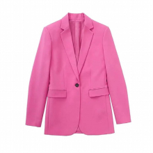 Nlzgmsj ZBZA Women Two-piece Set Vintage Office Lady Single Button Blazer Female Elastic High Waist Pants Suits 202202