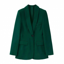 Blazer Women Single Button Jacket + Commuter Office Trousers Temperament Wide Leg Pants Spring 2 Piece Set