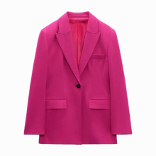 spring womens clothing Versatile temperament flap pockets decorated with slim suit jackets and waist skirts