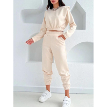 Tracksuit 2 Piece Sets Women O-Neck Long Sleeve Sweatshirt Jogger Pants Set Female Autumn Casual Sports Suits