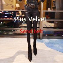 Autumn Winter High Waist Tights Women Outside Wear Elastic Tight-fitting Pencil Pants Casual Long Trousers For Women