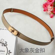 High Women Real Leather 1.8cm Width Belts Golden Lock Buckle Dress Jeans Sweater Waistband Belt